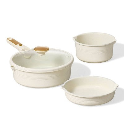 Duży zestaw garnków z odpinaną rączką 24 el.