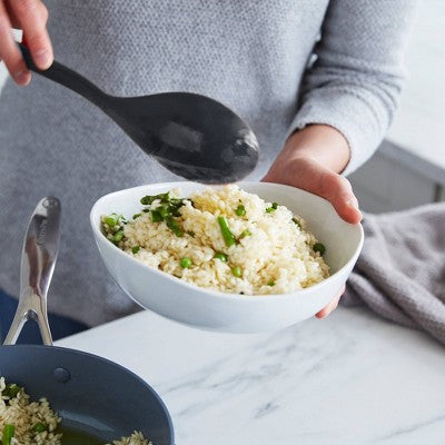 7-częściowy silikonowy zestaw z pojemnikiem, szary